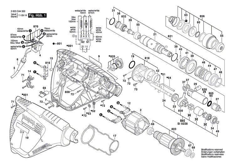 New Genuine Bosch 1619P00861 Manufacturer's nameplate