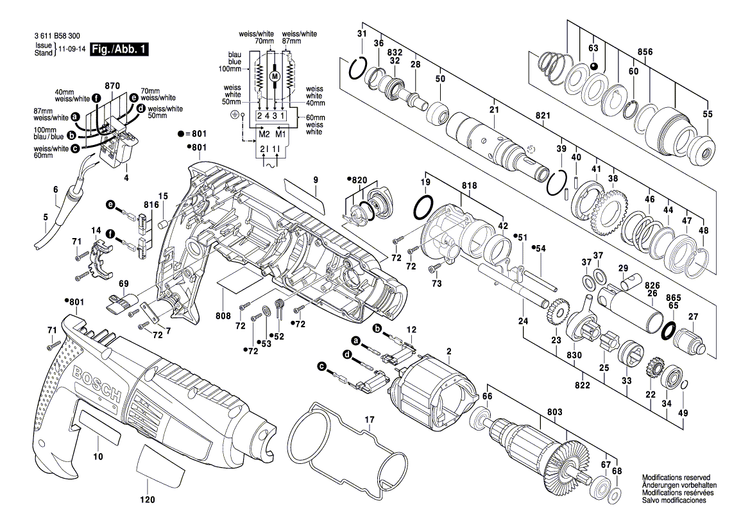 New Genuine Bosch 1619P00863 Manufacturer's nameplate