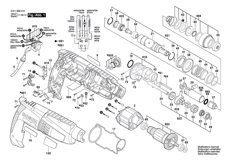 New Genuine Bosch 1619P00867 Manufacturer's nameplate