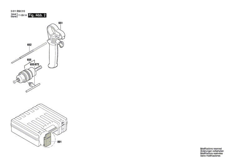 New Genuine Bosch 1619P00868 Manufacturer's nameplate