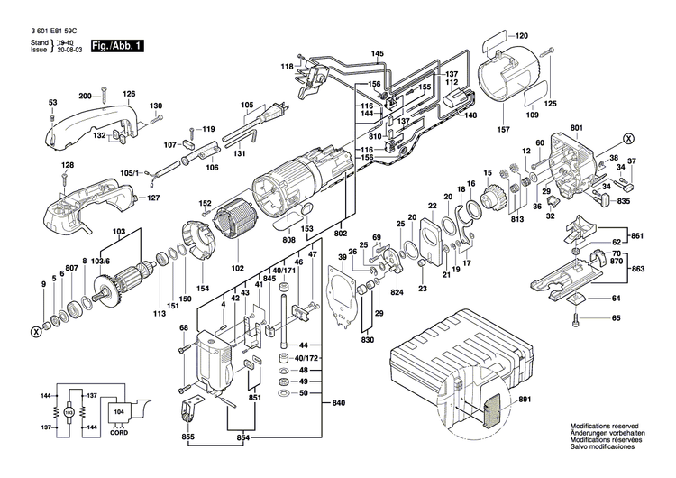 New Genuine Bosch 1619P00996 Armature