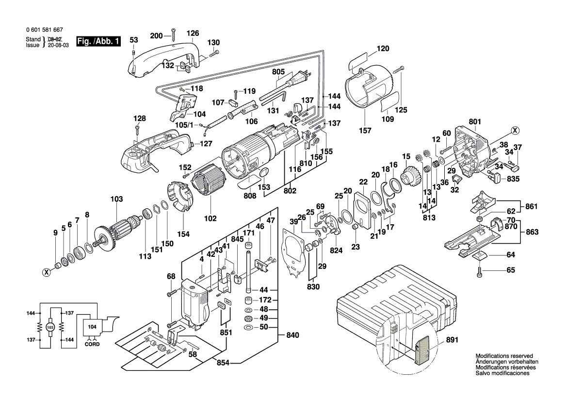 New Genuine Bosch 1619P01000 Gear Cover