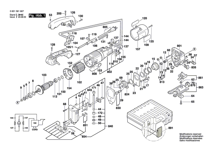 New Genuine Bosch 1619P01000 Gear Cover