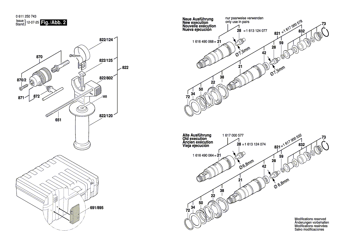 New Genuine Bosch 1619P01028 Housing Cover