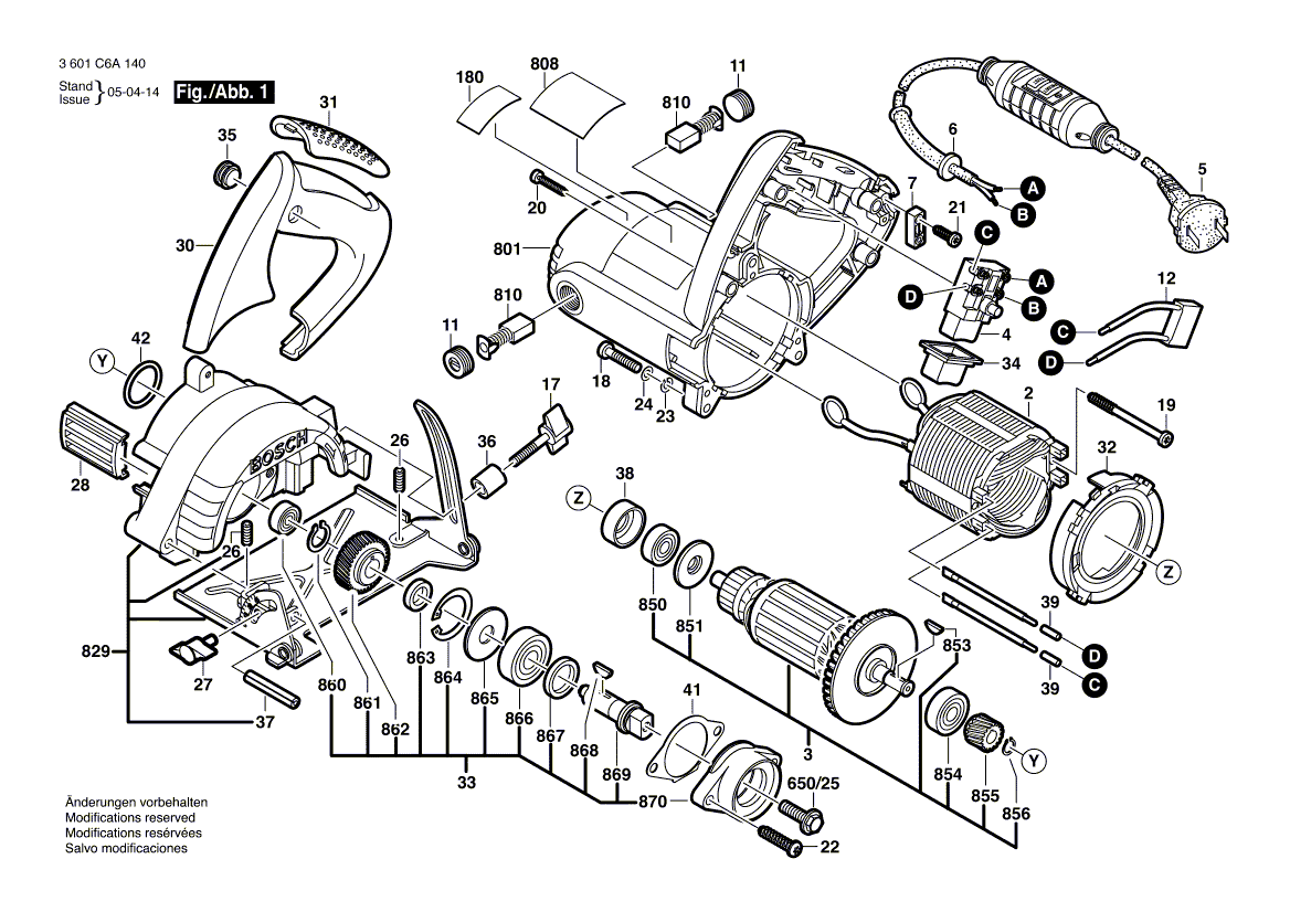 New Genuine Bosch 1619P01031 Gear Housing