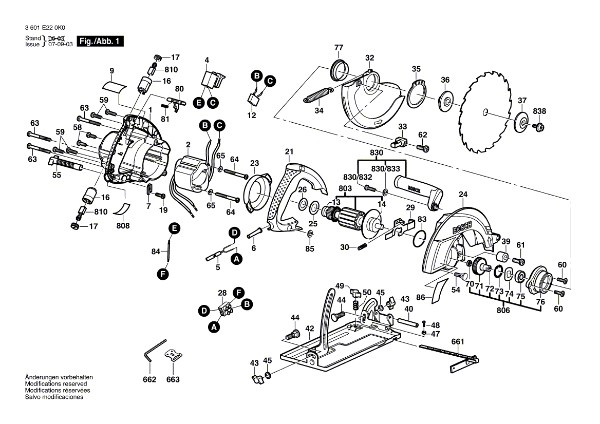 New Genuine Bosch 1619P01216 Guide Bushing