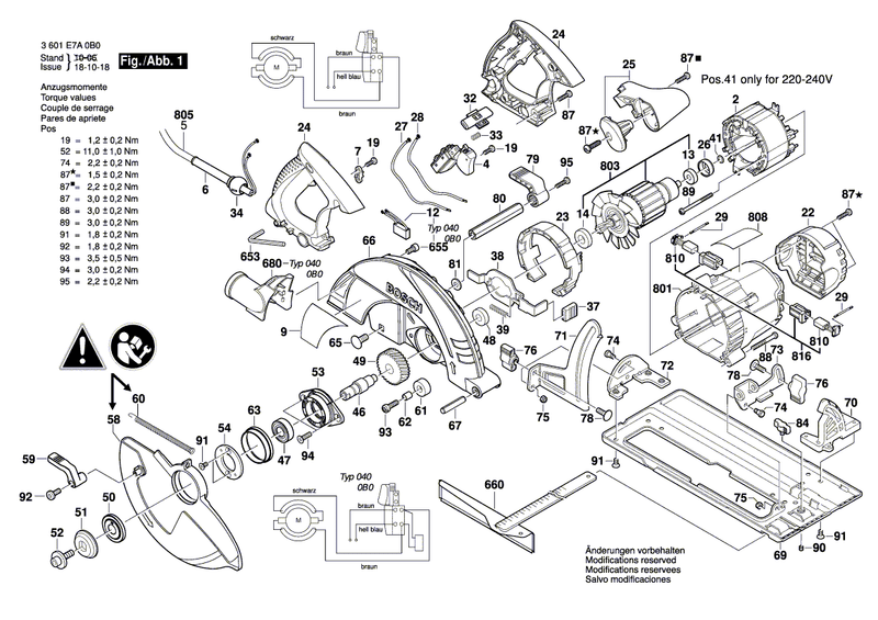 New Genuine Bosch 1619P01623 Shaft