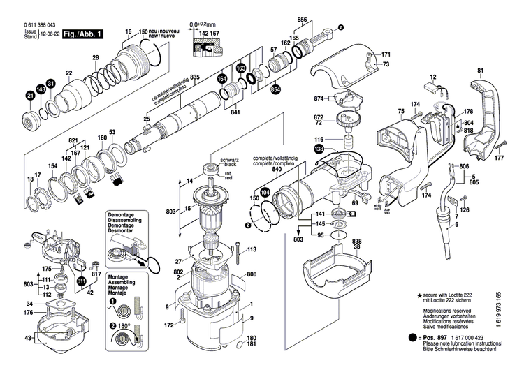 New Genuine Bosch 1619P01908 Field