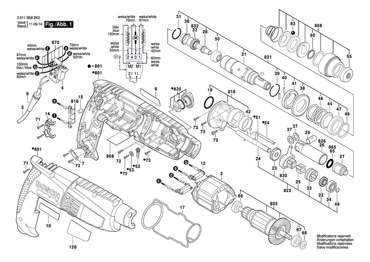 New Genuine Bosch 1619P01979 Connecting Cable