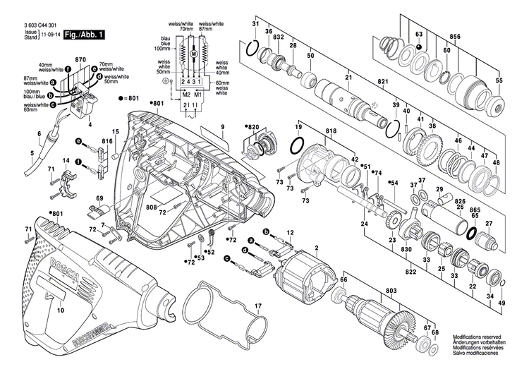 New Genuine Bosch 1619P01982 Nameplate