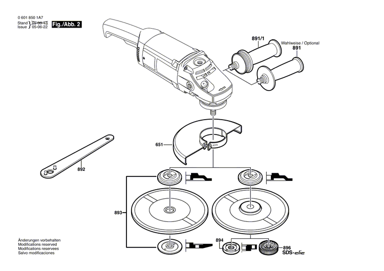 New Genuine Bosch 1619P02055 Manufacturer's nameplate