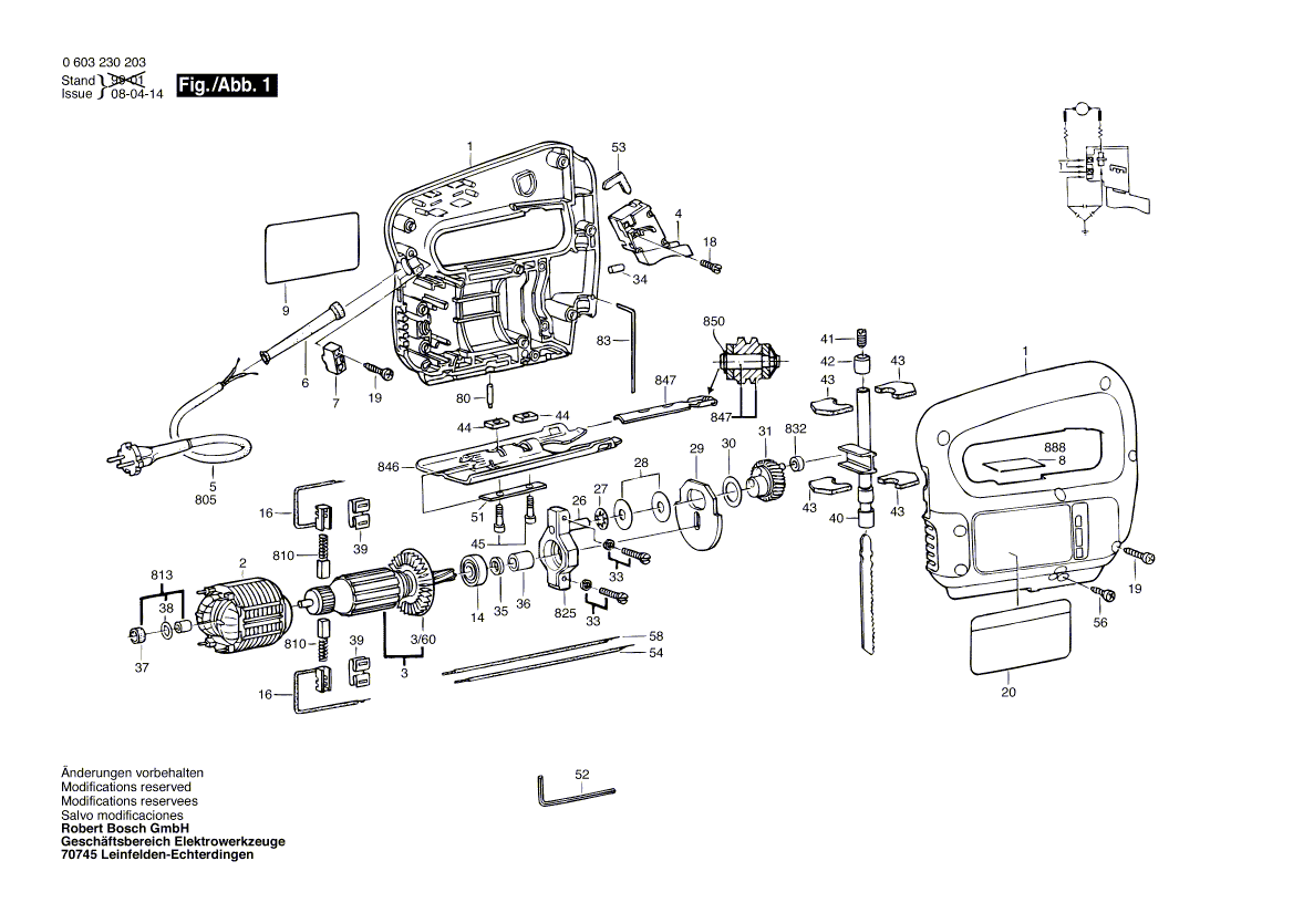 New Genuine Bosch 1619P02422 Bearing Bracket