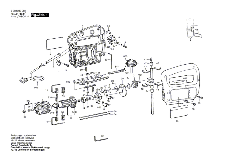 New Genuine Bosch 1619P02422 Bearing Bracket
