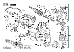 New Genuine Bosch 1619P02775 Bevel Gear Set