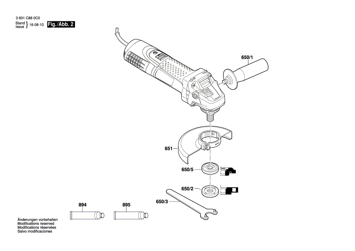 New Genuine Bosch 1619P02873 Push-Button