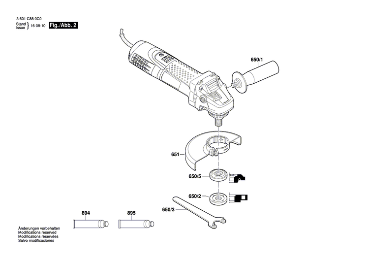 New Genuine Bosch 1619P02873 Push-Button