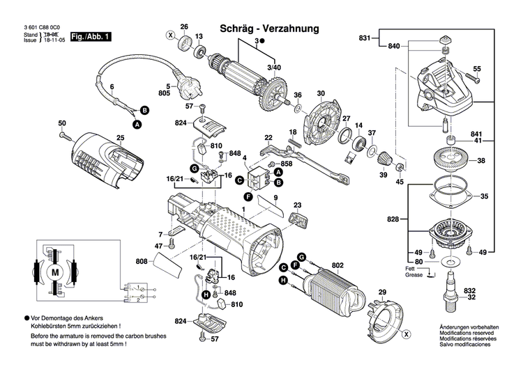 New Genuine Bosch 1619P02873 Push-Button