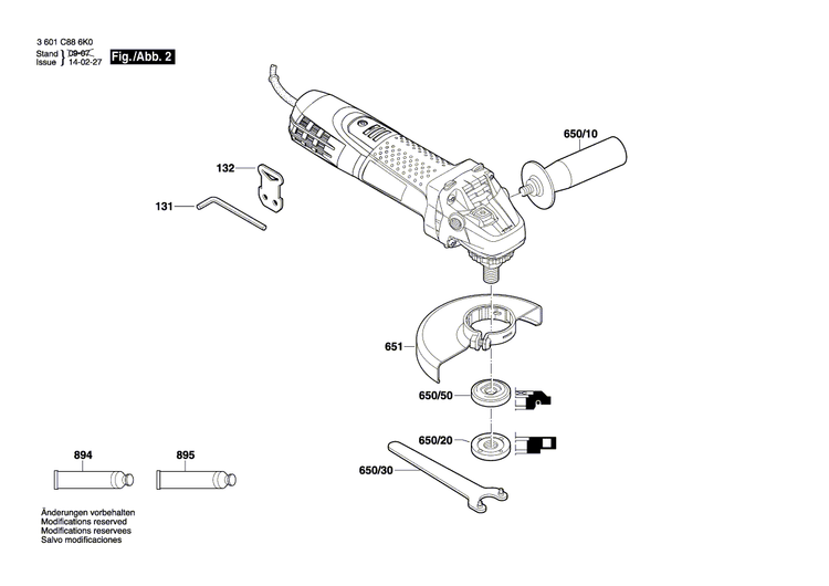 New Genuine Bosch 1619P02882 Manufacturer's nameplate