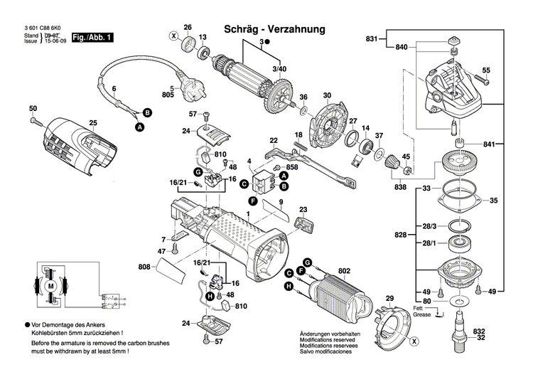 New Genuine Bosch 1619P02882 Manufacturer's nameplate