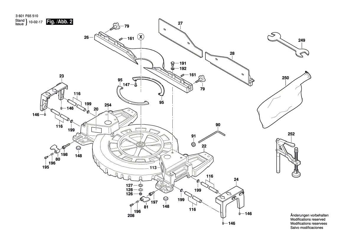 New Genuine Bosch 1619P03312 Assembly Of Service Parts