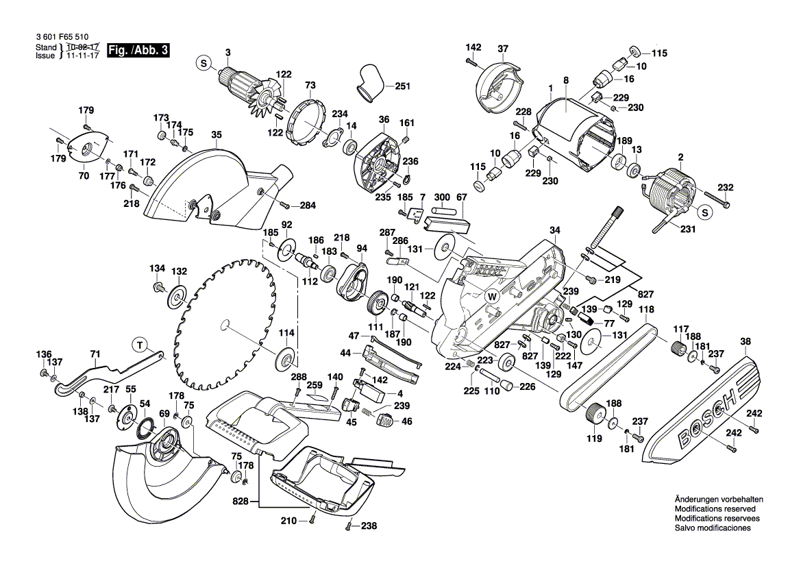 New Genuine Bosch 1619P03312 Assembly Of Service Parts