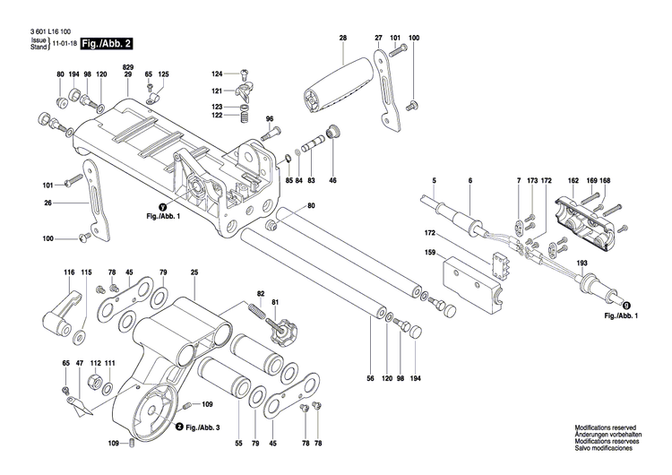 New Genuine Bosch 1619P03518 Handle