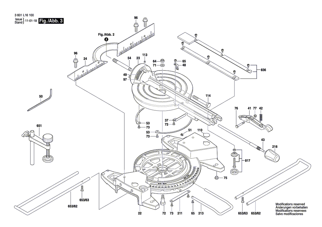 New Genuine Bosch 1619P03554 Retaining Pin
