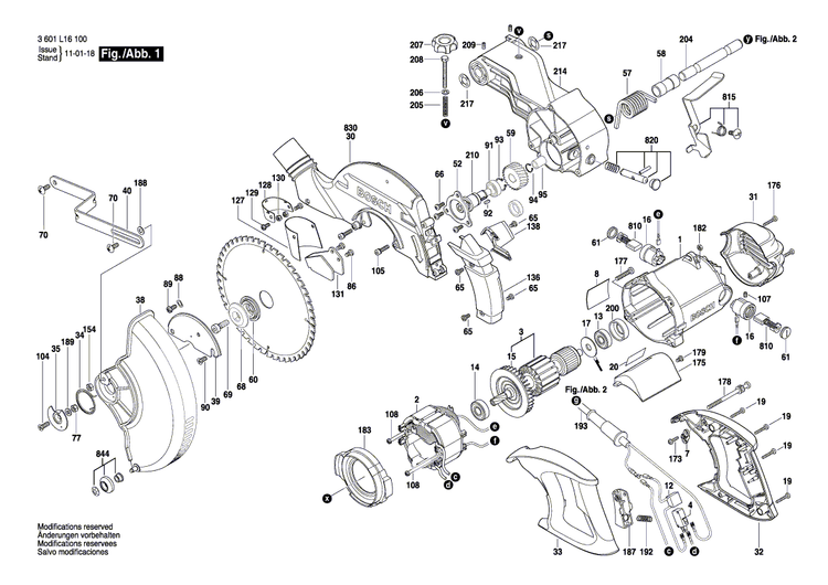 New Genuine Bosch 1619P03565 Lever