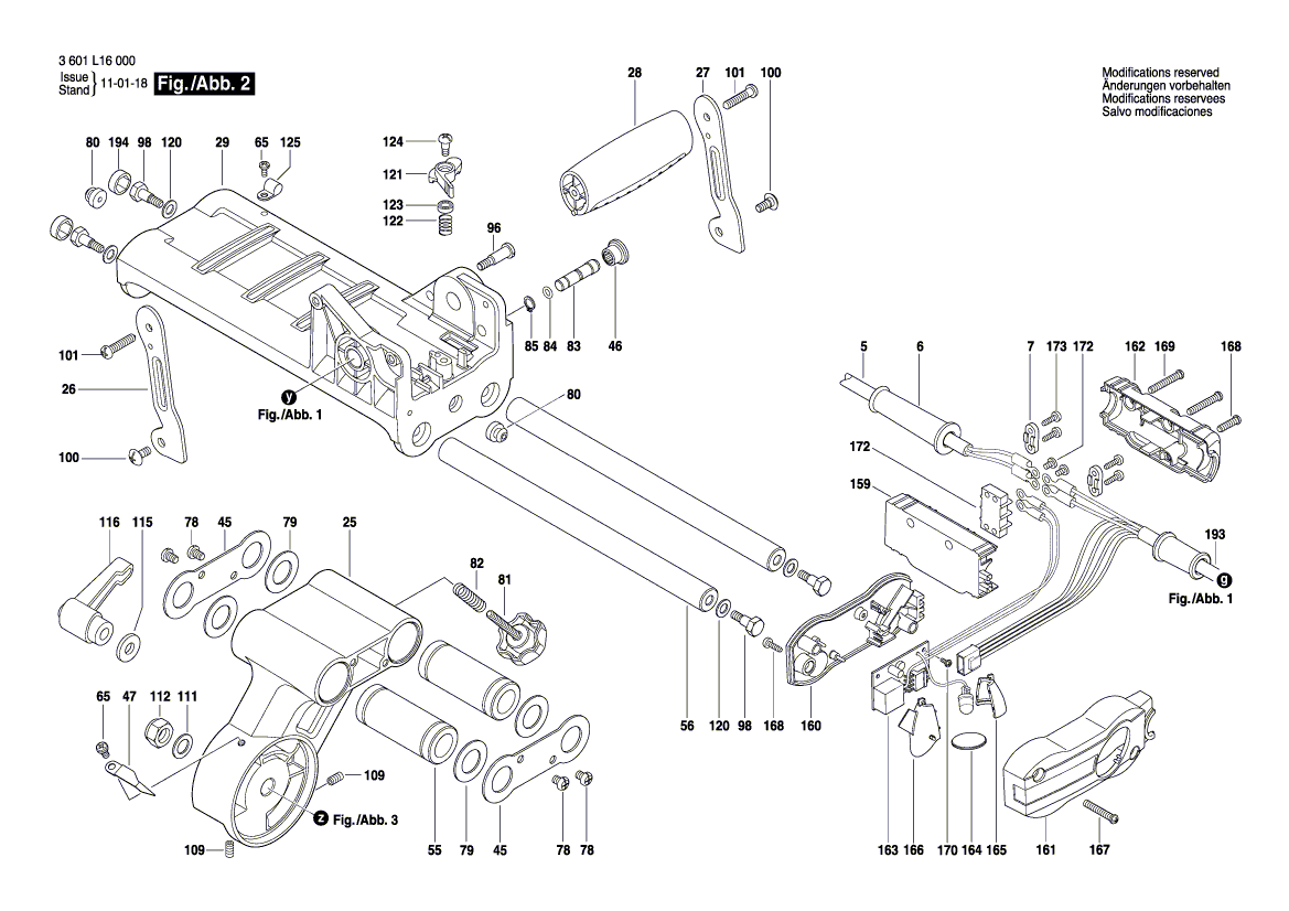 New Genuine Bosch 1619P03594 Housing
