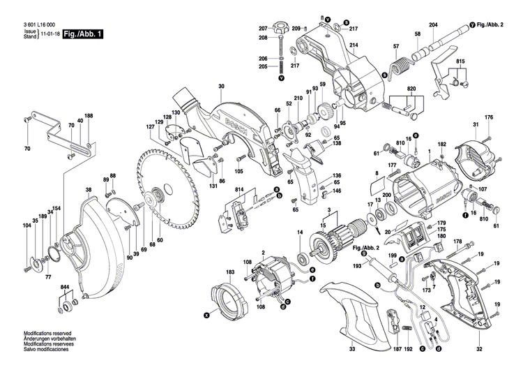 New Genuine Bosch 1619P03594 Housing