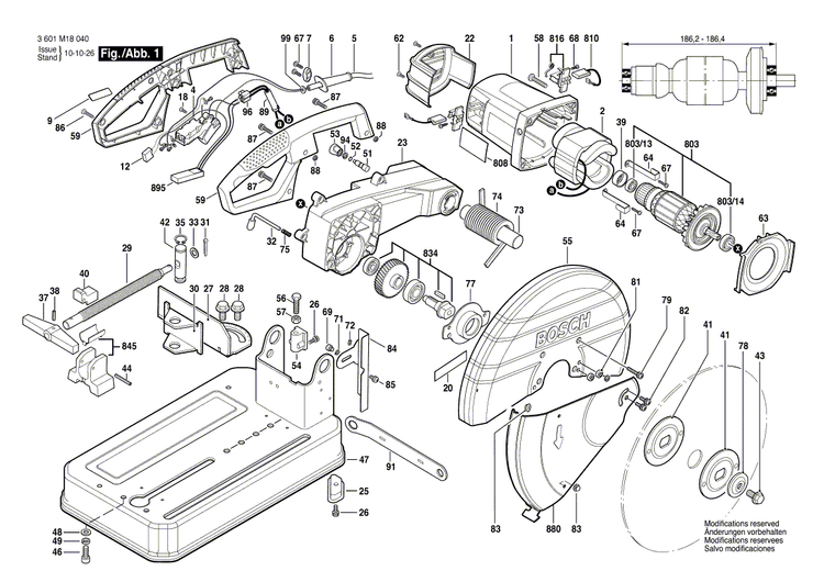 New Genuine Bosch 1619P03805 Protection cover
