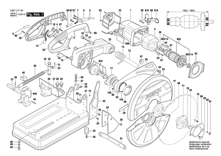 New Genuine Bosch 1619P03840 Screw