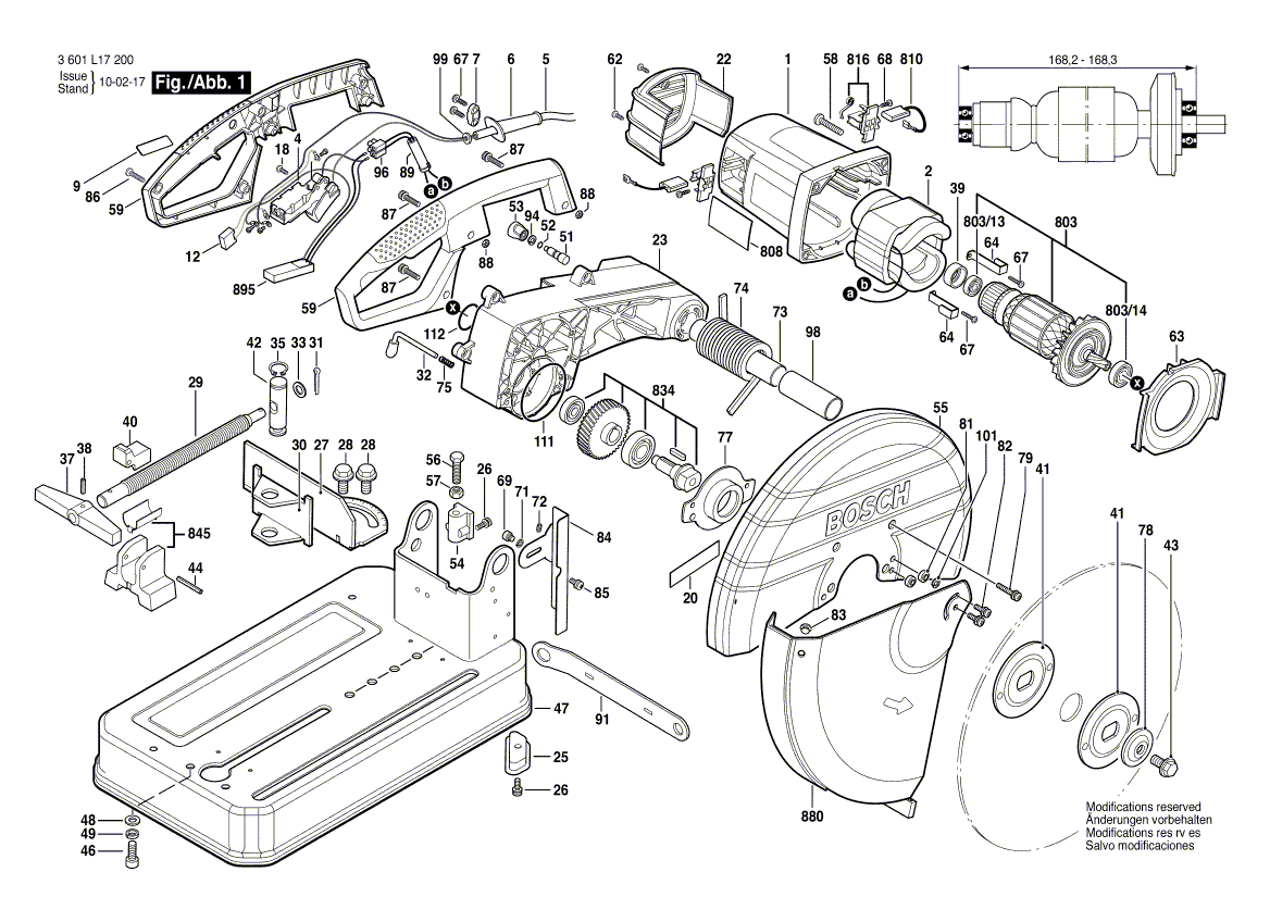 New Genuine Bosch 1619P03842 Screw