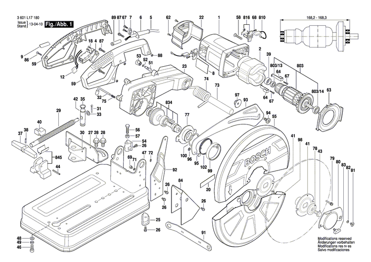 New Genuine Bosch 1619P03850 Bearing