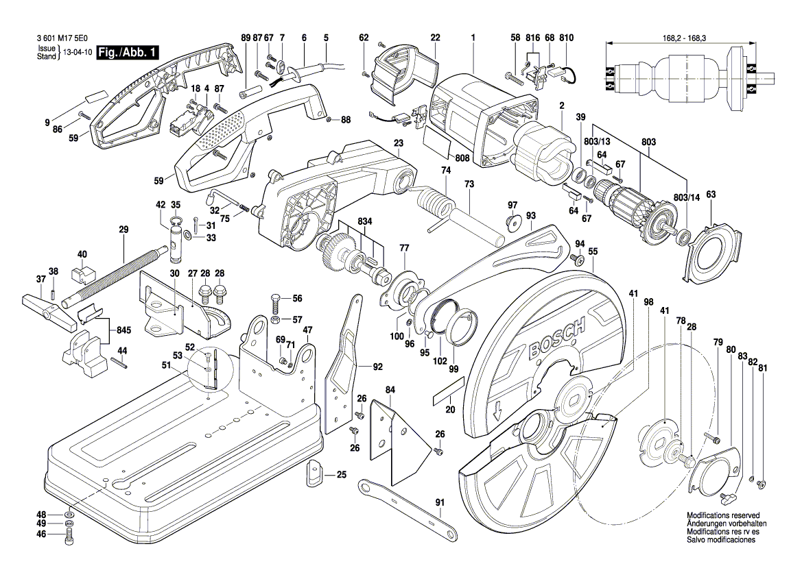New Genuine Bosch 1619P03905 Flange