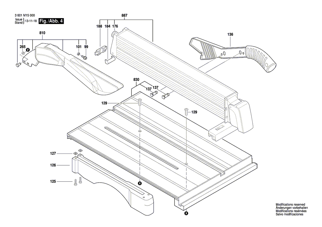 New Genuine Bosch 1619P04005 Inlet Chute