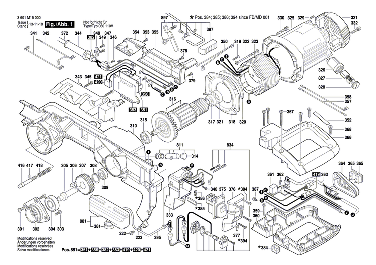 New Genuine Bosch 1619P04024 Lock Screw