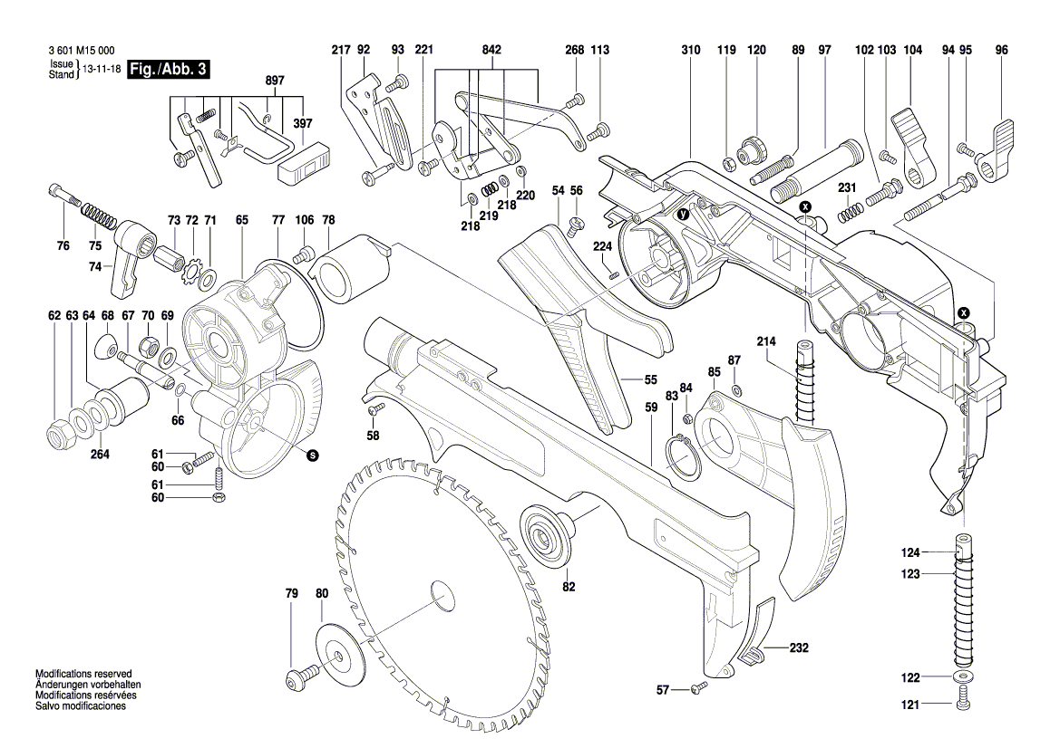 New Genuine Bosch 1619P04154 Shaft