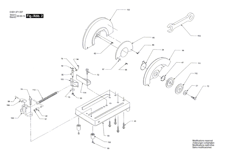 New Genuine Bosch 1619P04446 On-Off Switch