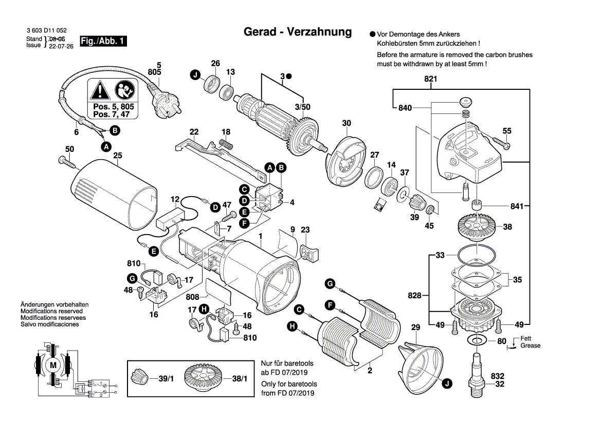 New Genuine Bosch 1619P06846 Nameplate