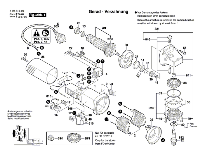 New Genuine Bosch 1619P06846 Nameplate