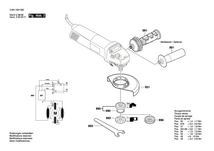 New Genuine Bosch 1619P07040 Manufacturer's nameplate