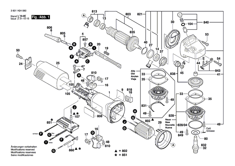 New Genuine Bosch 1619P07040 Manufacturer's nameplate