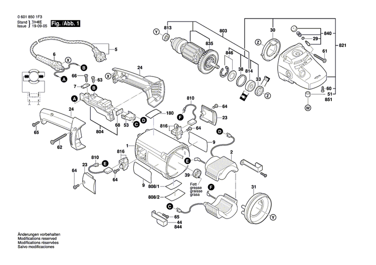 New Genuine Bosch 1619P07041 Manufacturer's nameplate