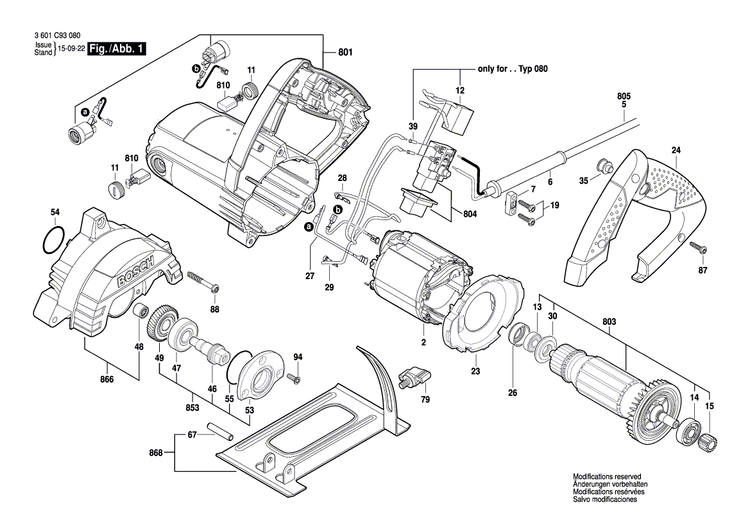 New Genuine Bosch 1619P07061 Bearing Flange