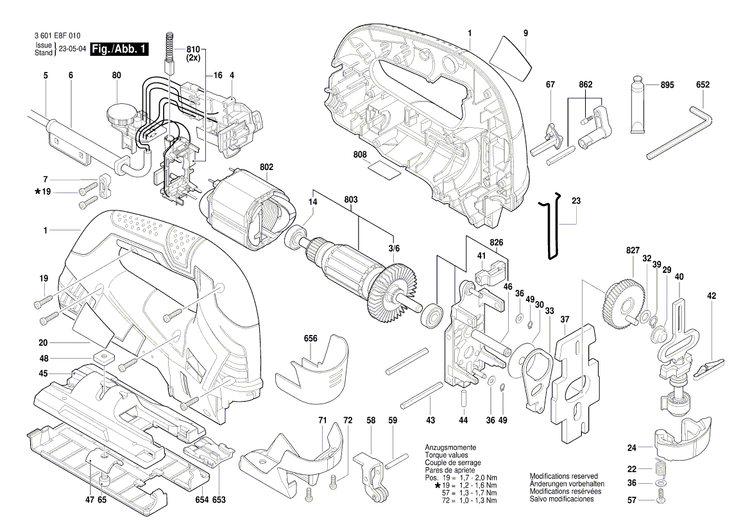 New Genuine Bosch 1619P07141 Nameplate