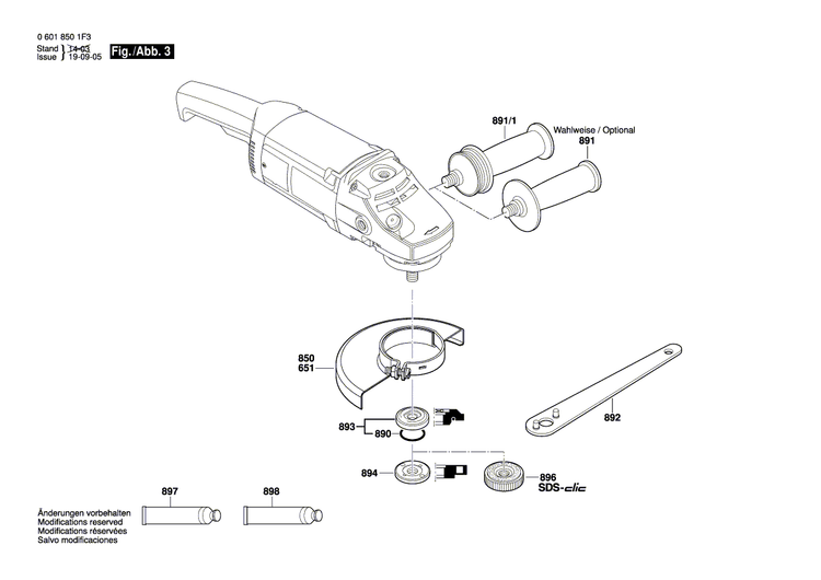 New Genuine Bosch 1619P07267 Manufacturer's nameplate