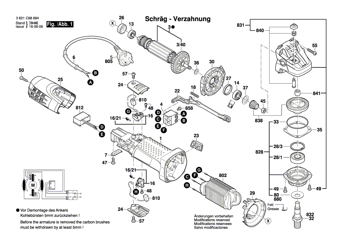 New Genuine Bosch 1619P07276 Gear Housing