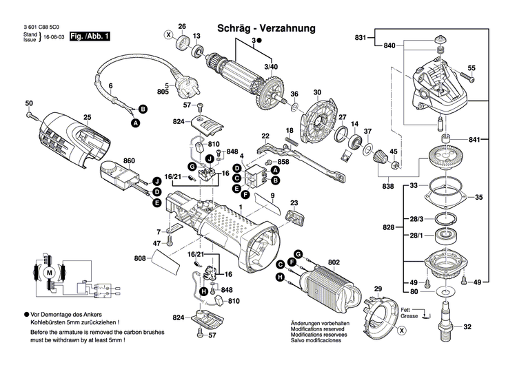 New Genuine Bosch 1619P07280 Speed governor