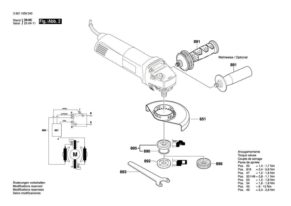 New Genuine Bosch 1619P07288 Bevel Gear Set